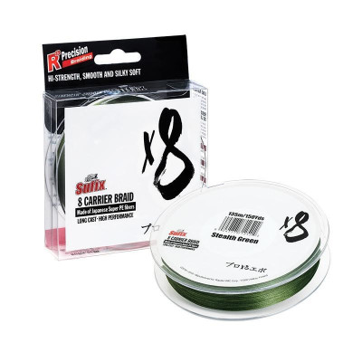 Шнур Sufix X8 150M, 0.148mm/7.5KG/#0.8/17LB/stealth green Шнур Sufix X8 150M, 0.148mm/7.5KG/#0.8/17LB/stealth green