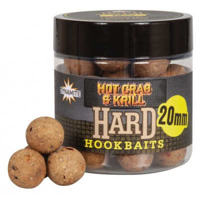 Тонучі бойли для наживлювання Hot Crab & Krill Hard Hookbaits 20mm Pot - DY1585 Тонучі бойли для наживлювання Hot Crab & Krill Hard Hookbaits 20mm Pot - DY1585