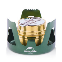 Пальник спиртовий Naturehike NH Alcohol Burner steel NH18L001-T, зелений
