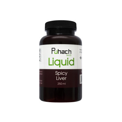 Puhach Baits Liquid 250 ml - Spicy Liver (Печінка зі спеціями) Puhach Baits Liquid 250 ml - Spicy Liver (Печінка зі спеціями)