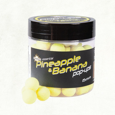 Плаваючі бойли Fluro Yellow Pop-Up Pineapple & Banana - 15mm Плаваючі бойли Fluro Yellow Pop-Up Pineapple & Banana - 15mm