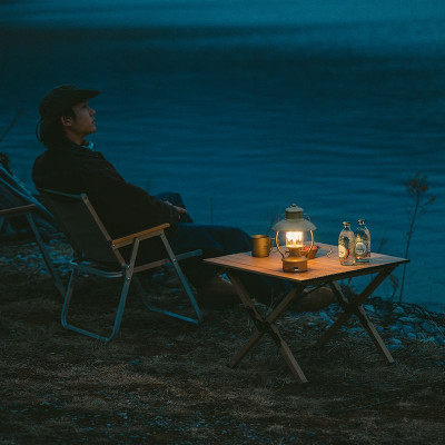 Розкладний стіл Naturehike CNK2300JU010 розмір M, алюміній, бежевий