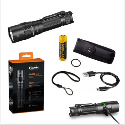 Ліхтар ручний Fenix PD40R V2.0 + подарунок Ліхтар ручний Fenix E01 V2.0
