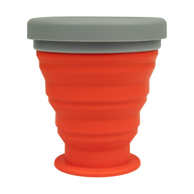 Стакан складаний силиконовий Tribe T-FF-0001, terracota Стакан складаний силиконовий Tribe T-FF-0001, terracota