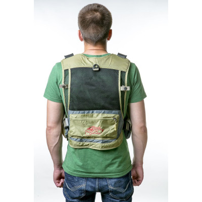 Жилет Tramp Angler рибальський розвантажувальний, олива, Зелений L/XL Жилет Tramp Angler рибальський розвантажувальний, олива, Зелений L/XL