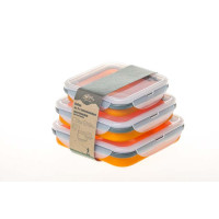 Набір TRAMP з 3 контейнерів з кришками (400,700,900мл), Помаранчевий Набір TRAMP з 3 контейнерів з кришками (400,700,900мл), Помаранчевий