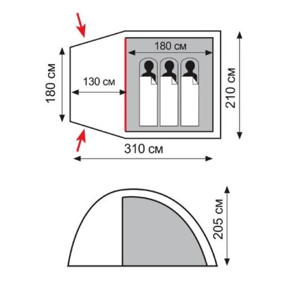 Намет Totem Apache 3
