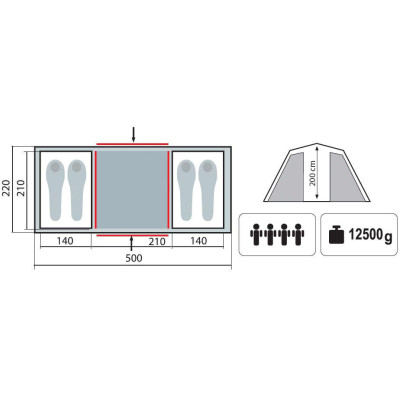 Намет Tramp Brest 4 (V2)