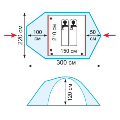 Намет Tramp SPACE 2 (v2)