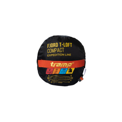 Спальний мішок Tramp Fjord Regular кокон помаранч/сірий 225/80-55, Лівий Спальний мішок Tramp Fjord Regular кокон помаранч/сірий 225/80-55, Лівий