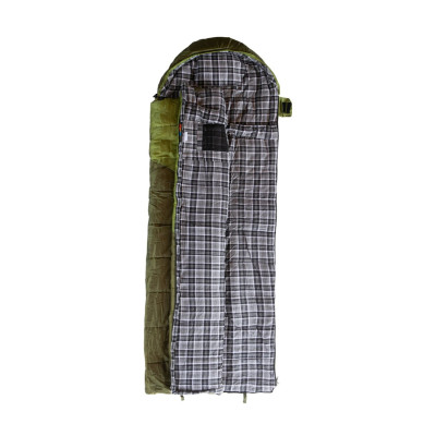 Спальний мішок Tramp Kingwood Regular ковдра темно-оливковий/сірий 220/80, Лівий Спальний мішок Tramp Kingwood Regular ковдра темно-оливковий/сірий 220/80, Лівий