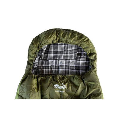 Спальний мішок Tramp Sherwood Regular ковдра темно-оливковий/сірий 220/80, Лівий Спальний мішок Tramp Sherwood Regular ковдра темно-оливковий/сірий 220/80, Лівий