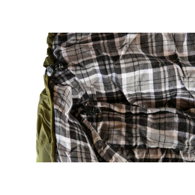 Спальний мішок Tramp Sherwood Regular ковдра темно-оливковий/сірий 220/80, Правий