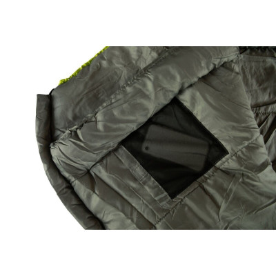 Спальний мішок Tramp Voyager Long кокон оливковий/сірий 230/90-55, Правий
