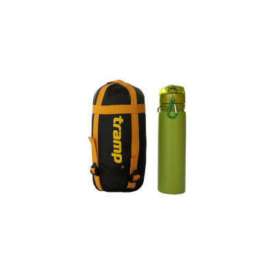 Спальний мішок Tramp Windy Light кокон жовтий/сірий 220/80-55, Лівий Спальний мішок Tramp Windy Light кокон жовтий/сірий 220/80-55, Лівий