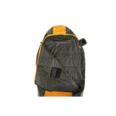 Спальний мішок Tramp Windy Light кокон жовтий/сірий 220/80-55, Правий Спальний мішок Tramp Windy Light кокон жовтий/сірий 220/80-55, Правий