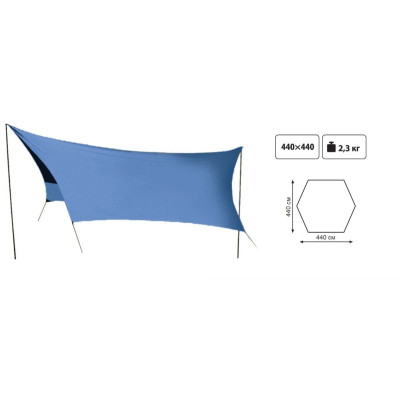 Тент зі стійками Tramp Lite Tent blue Тент зі стійками Tramp Lite Tent blue