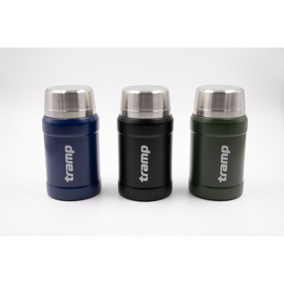 Термос TRAMP з широким горлом 800 мл в чохлі, Синій Термос TRAMP з широким горлом 800 мл в чохлі, Синій