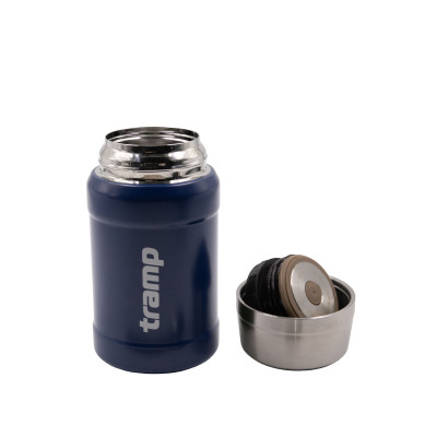 Термос TRAMP з широким горлом 800 мл в чохлі, Синій Термос TRAMP з широким горлом 800 мл в чохлі, Синій